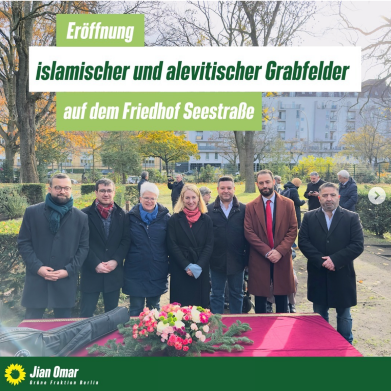 Eröffnung islamischer und alevitischer Grabfelder auf dem Friedhof Seestraße